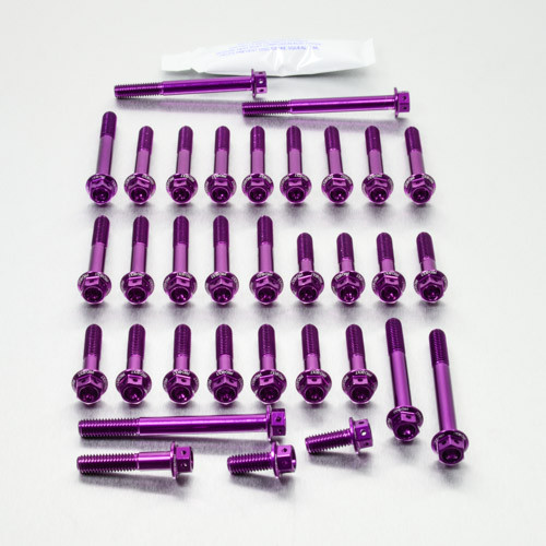 【st】 Aluminium Engine Kit Kawasaki Zx-R636 B1-B2 Ninja Race Spec Etched