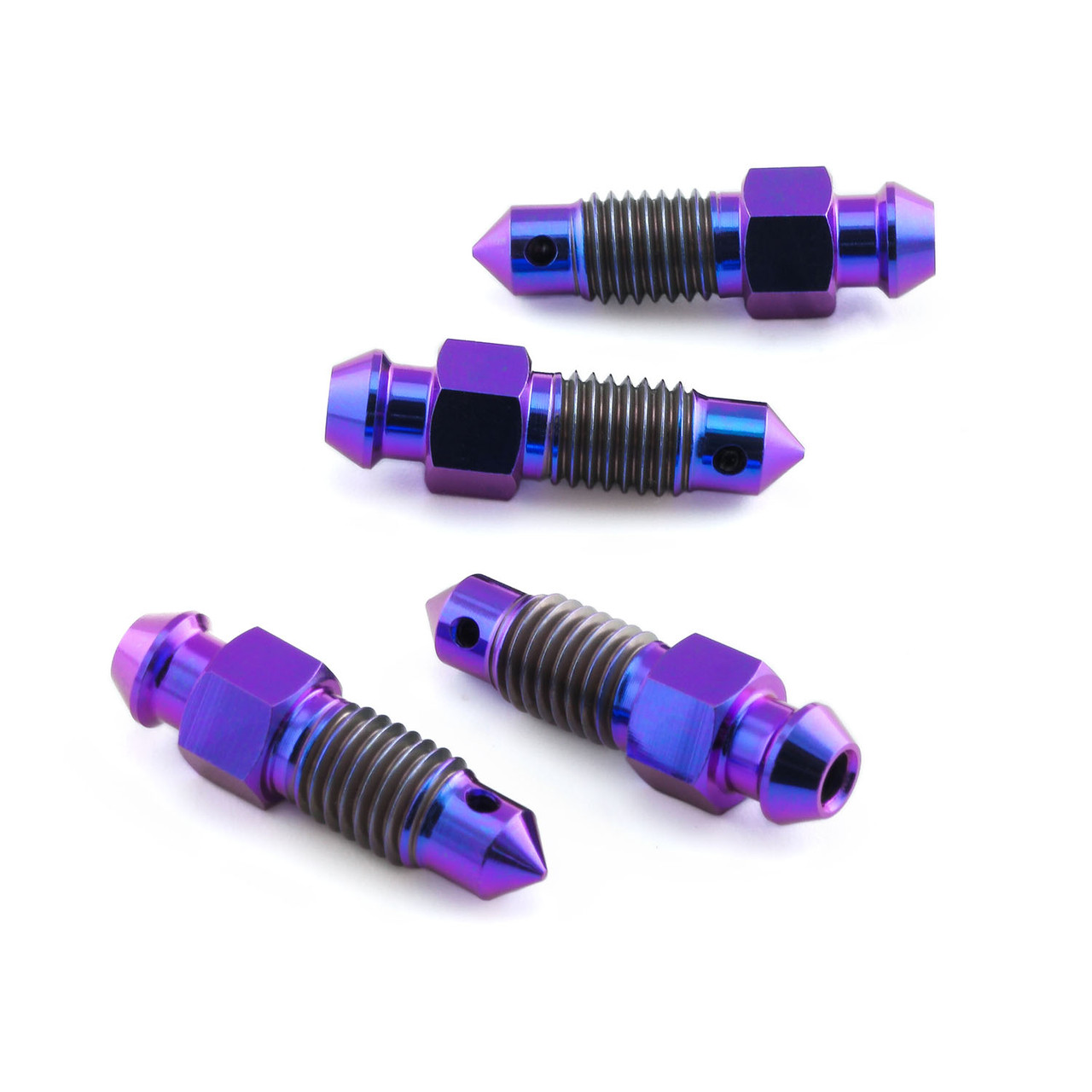 【BLOODO CREW】 packT Black passion血圧 Mサイズ Titanium Bleed Nipple M7x(1.00mm) Clutch Pack x4 | Pro-Bolt