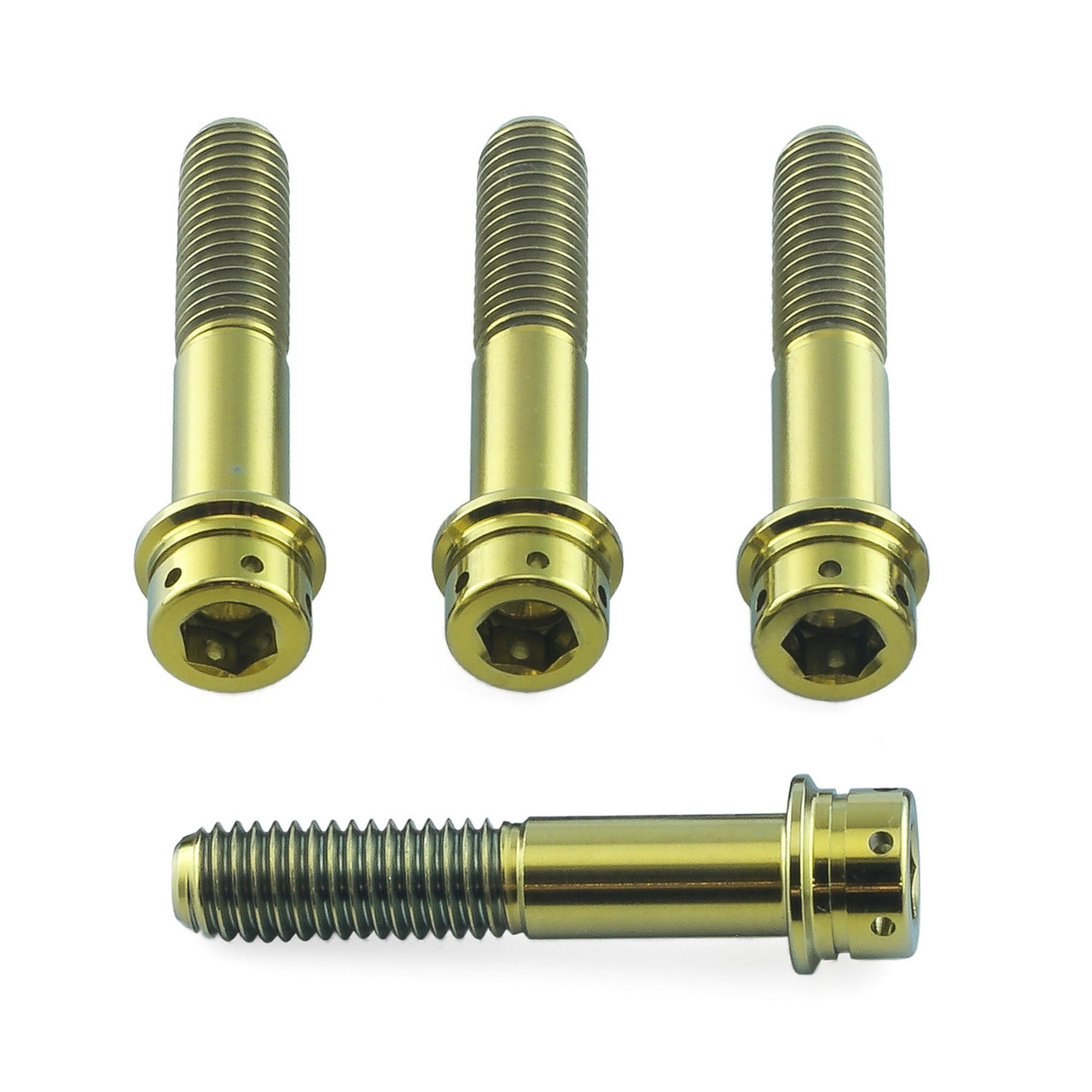 d Titanium Clip-On / Handle Bar Mount Bolt Kit Flanged Socket Cap