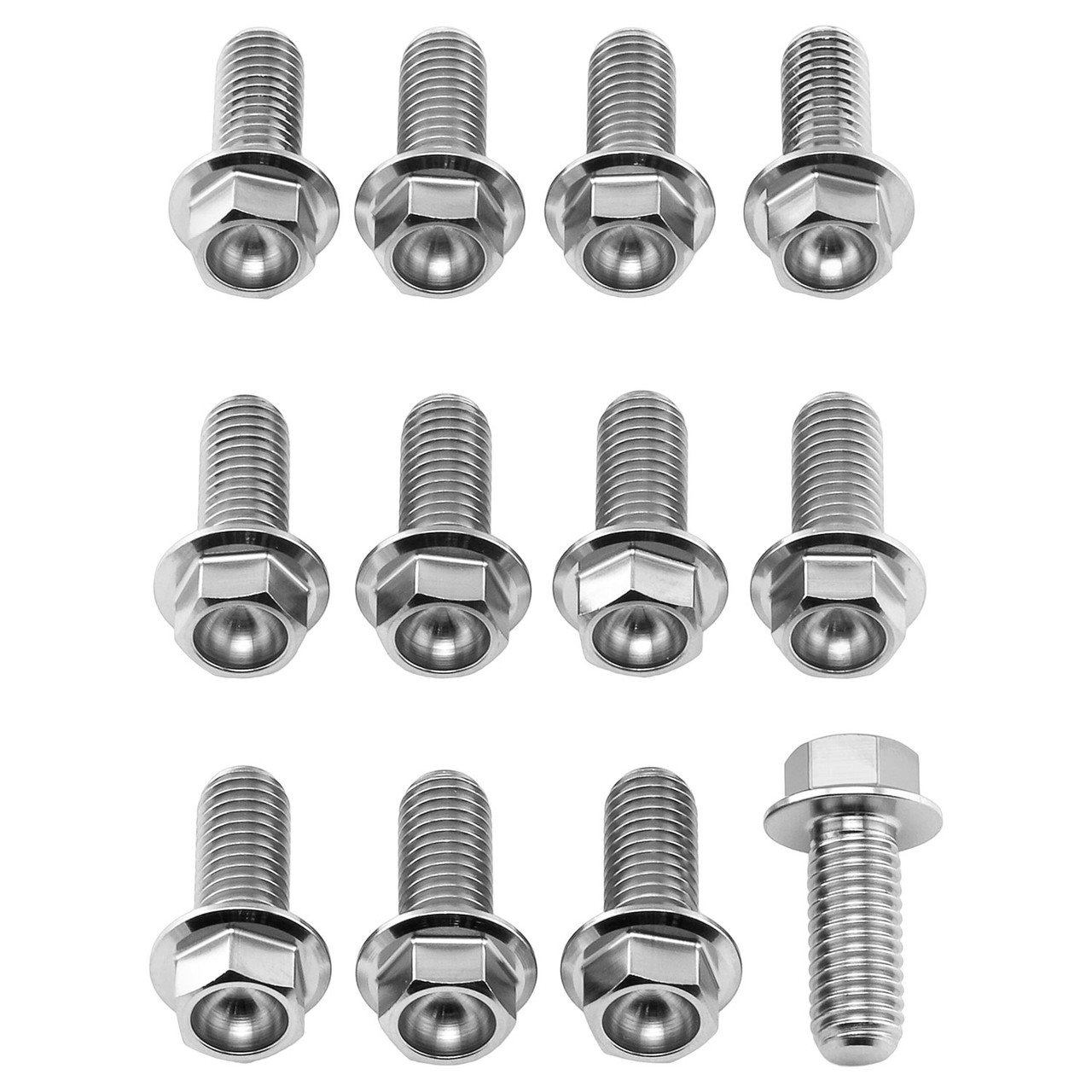 ちー Titanium Disc Bolt M8x20mm Flanged Hex Pack x12 | Pro-Bolt