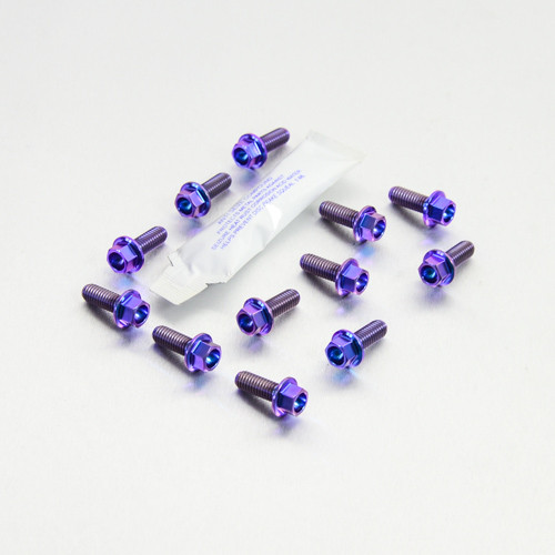 Titanium Disc Bolt M6x16mm Flanged Hex Pack x12 | Pro-Bolt