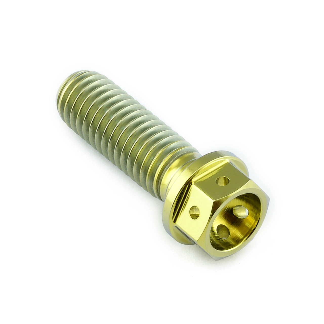 Titanium Flanged Hex Head Bolt M8x(1.25mm)x25mm Race Spec 12.45mm Titanium Flanged Hex Head Bolt M8x(1.25mm)x25mm Race Spec 12.45mm