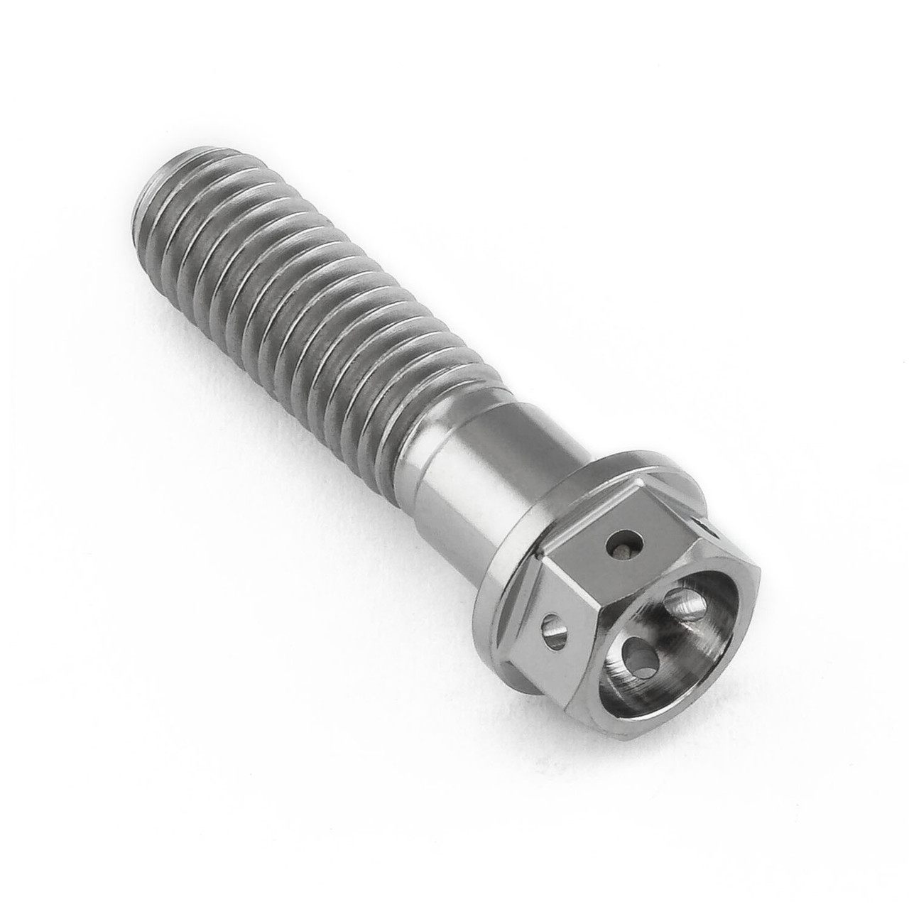 Titanium Flanged Hex Head Bolt M8x(1.25mm)x30mm Race Spec 12.45mm