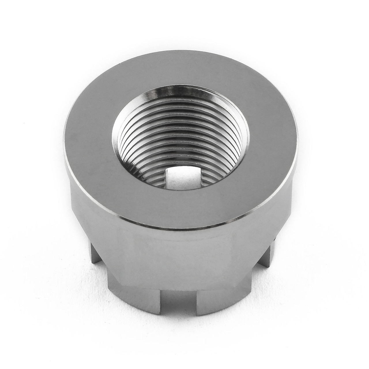 Titanium Flanged Axle Nut M18x(1.50mm) Castellated Swingarm Pivot