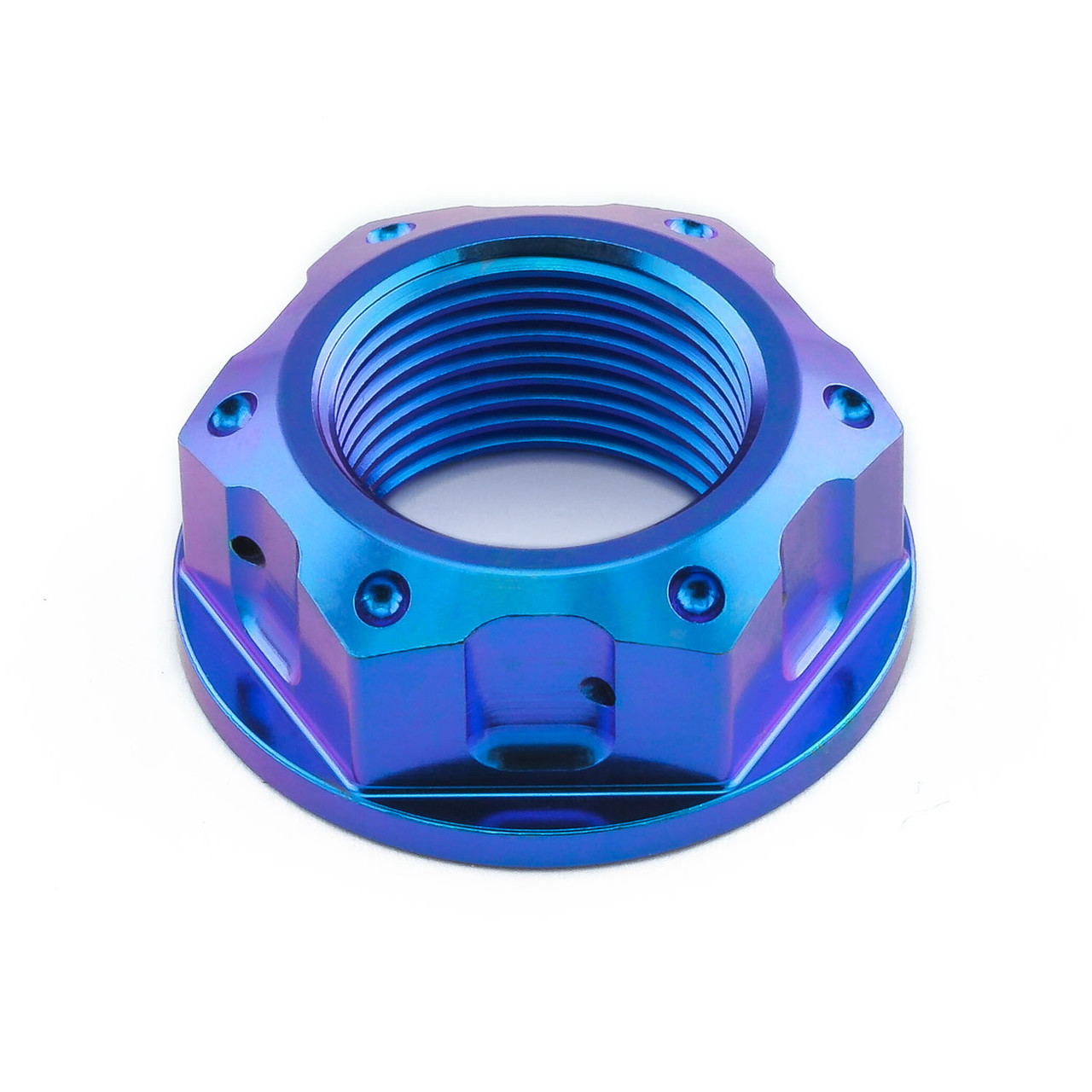 YamahaYZF R6 1999-2005 REAR AXLE SPINDLE FLANGED NUT TITANIUM RACE SPEC GRADE 5