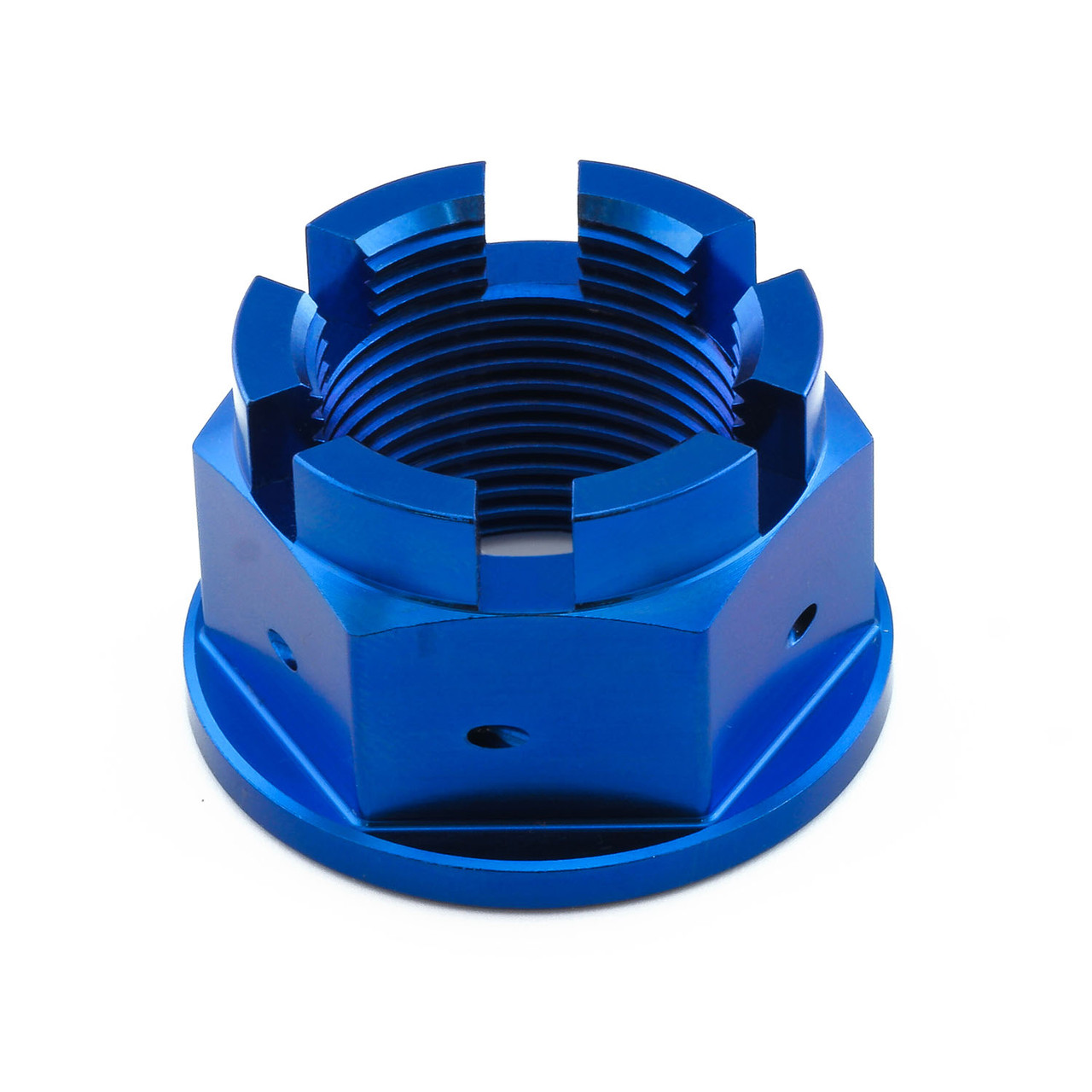 Titanium Flanged Axle Nut M24x(1.50mm) Castellated Drilled