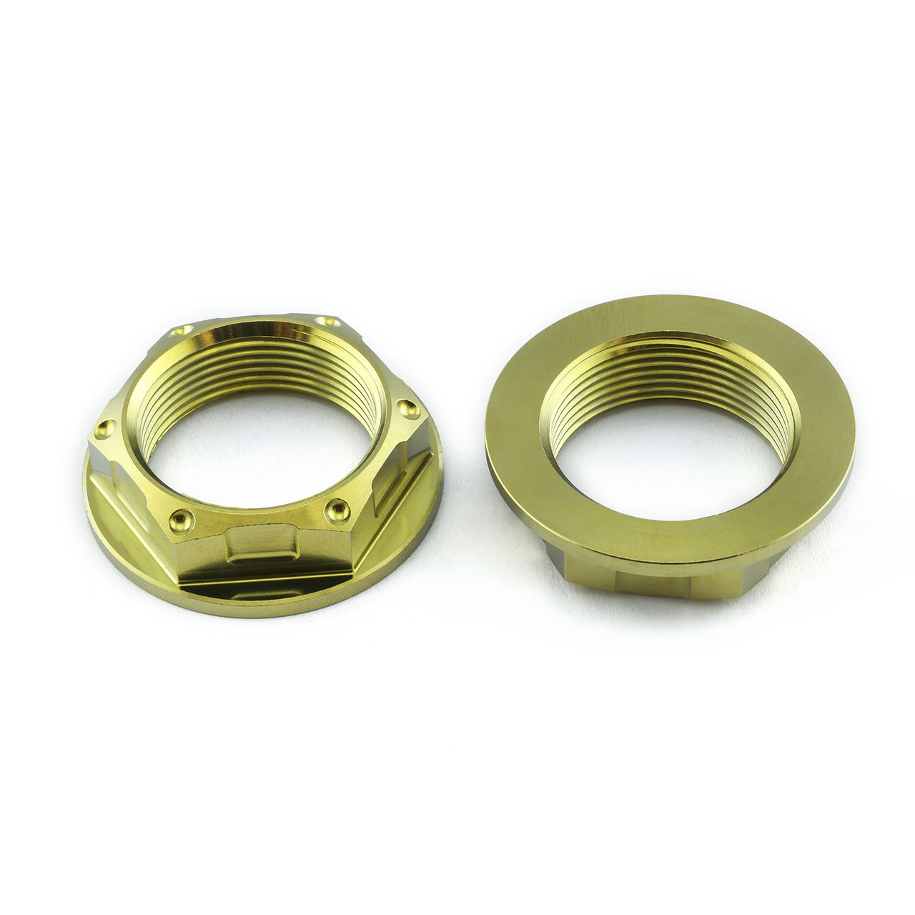 Titanium Flanged Axle Nut M25x(1.25mm) Rear Wheel Pack x2 | Pro-Bolt