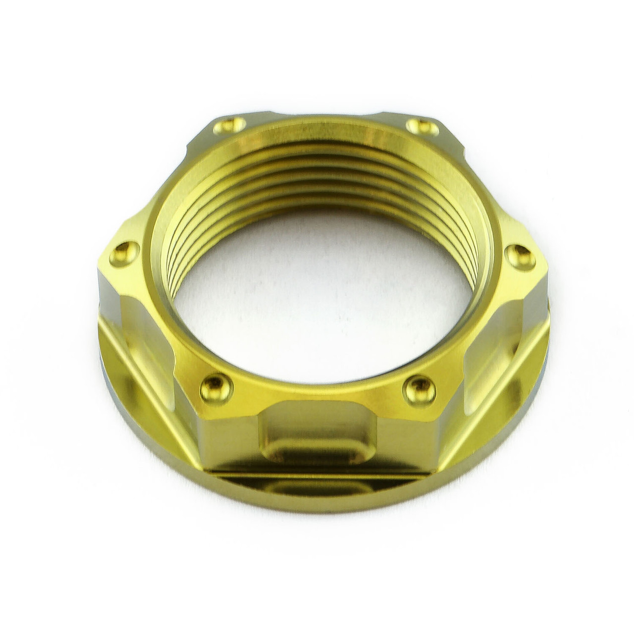 Titanium Flanged Axle Nut M25x(1.50mm) Front Wheel | Pro-Bolt