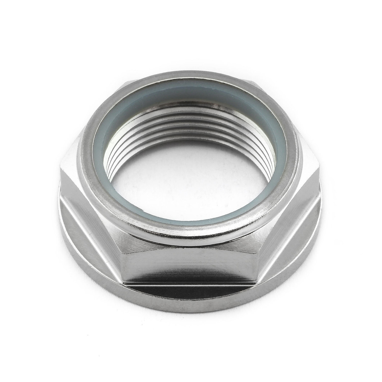 Titanium Flanged Axle Nut M25x(1.50mm) Nylock Rear Wheel | Pro-Bolt