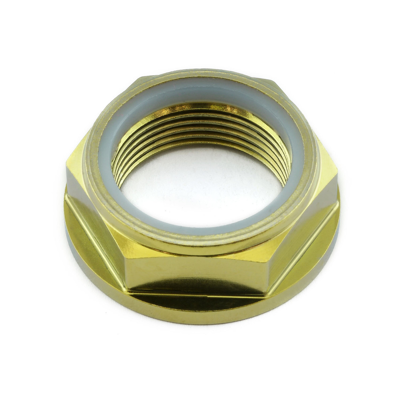 Titanium Flanged Axle Nut M25x(1.50mm) Nylock Rear Wheel | Pro-Bolt