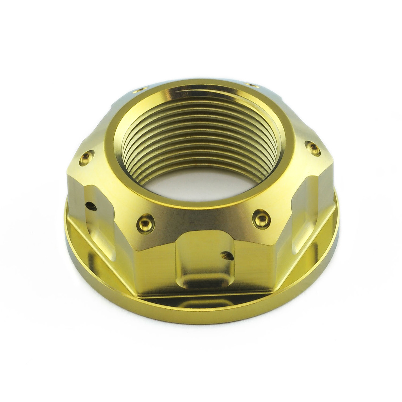 Titanium Flanged Axle Nut M25x(1.50mm) 43mm Flange Swing Arm Pivot