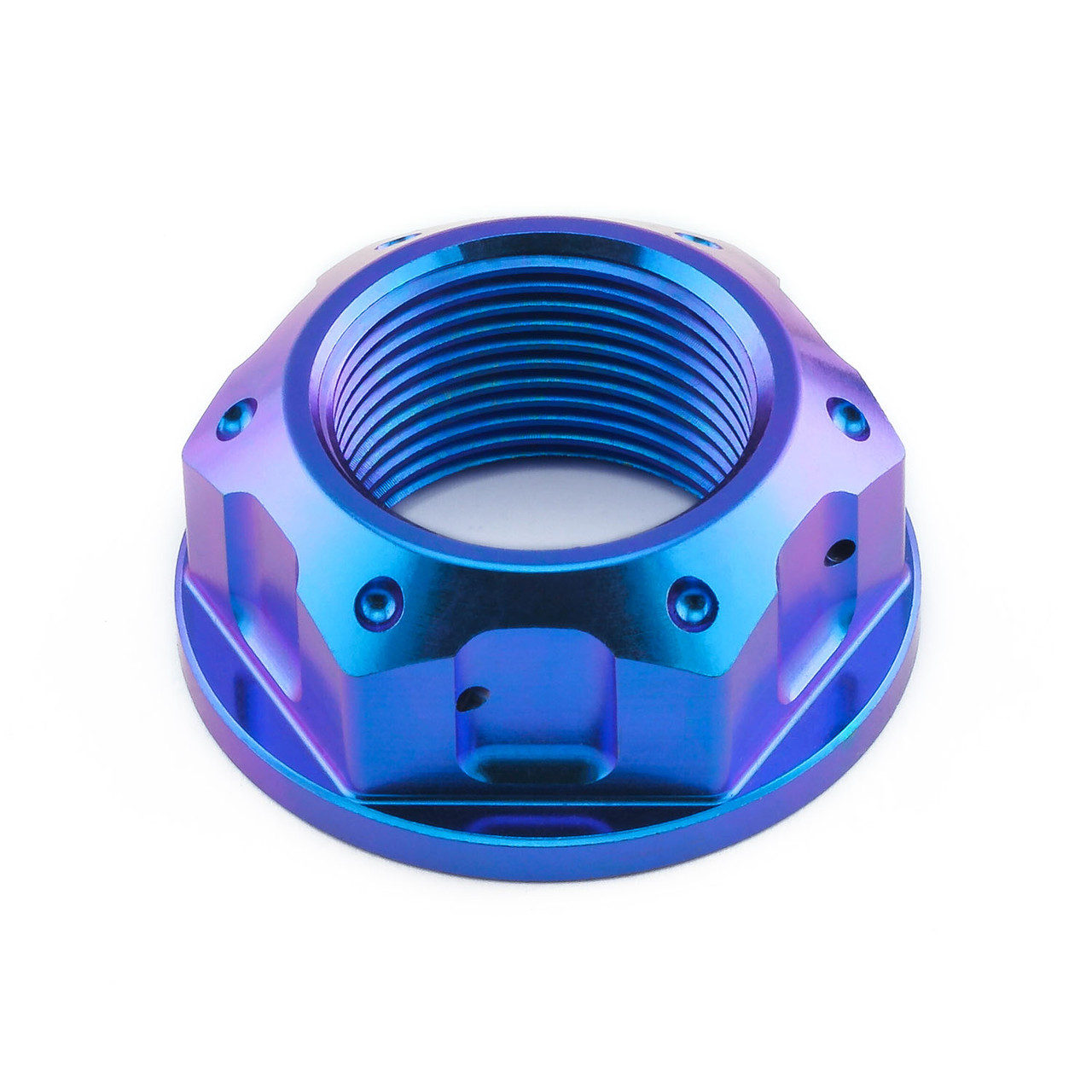 Titanium Flanged Axle Nut M25x(1.50mm) 43mm Flange Swing Arm Pivot
