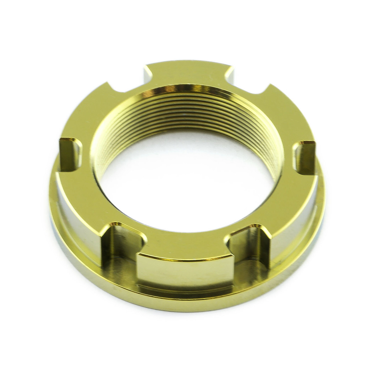 Titanium Flanged Axle Nut M30x(1.00mm) Swingarm Pivot | Pro-Bolt