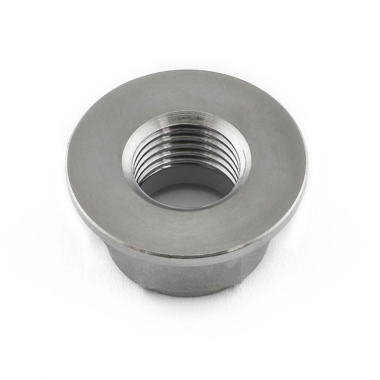 Titanium Flanged Nylon Front Axle Nut M12 x (1.25mm) | Pro-Bolt