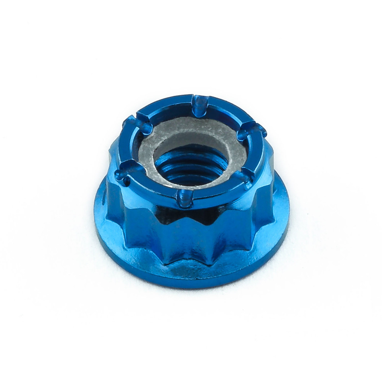 Titanium Nylon Flanged Bi-Hex Nut M6x(1.00mm) | Pro-Bolt