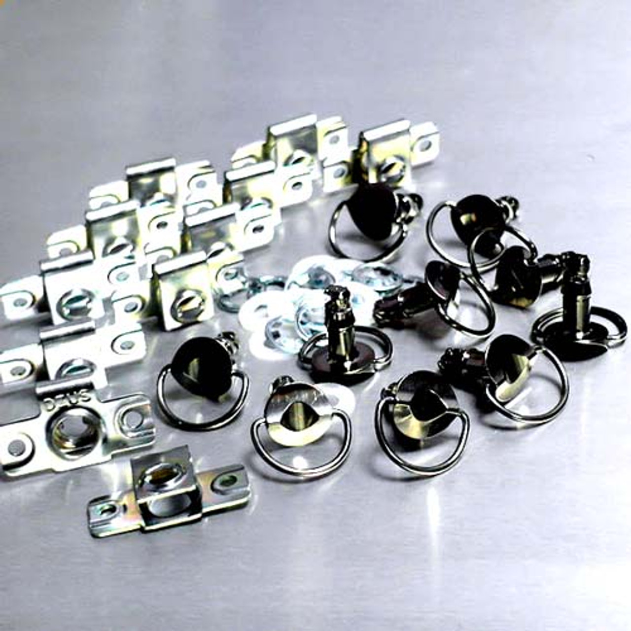 Titanium Quick Release Stud 17mm D-Ring CLIP6 Pack x10 (TIQRPACKRIVET1017)