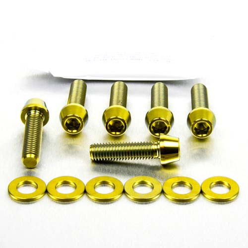 Titanium Top & Bottom Clamp Yoke Pinch Kit | Pro-Bolt