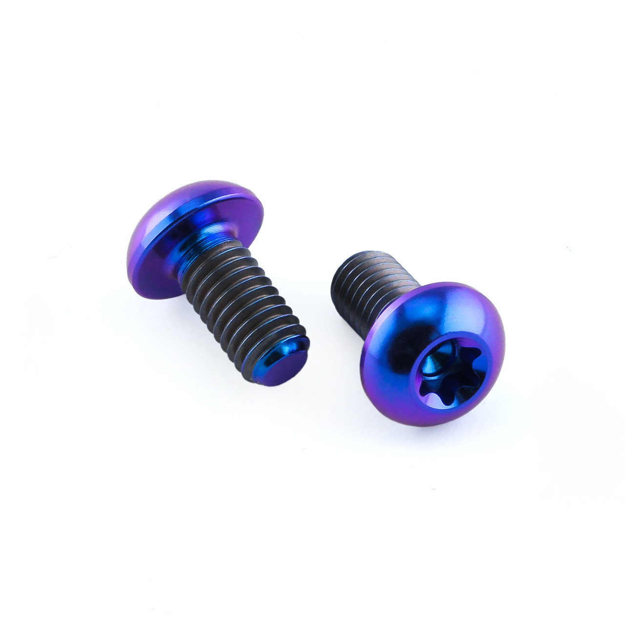 Titanium Water Bottle Cage Bolts M5x(0.80mm)x10mm Button Head Torx