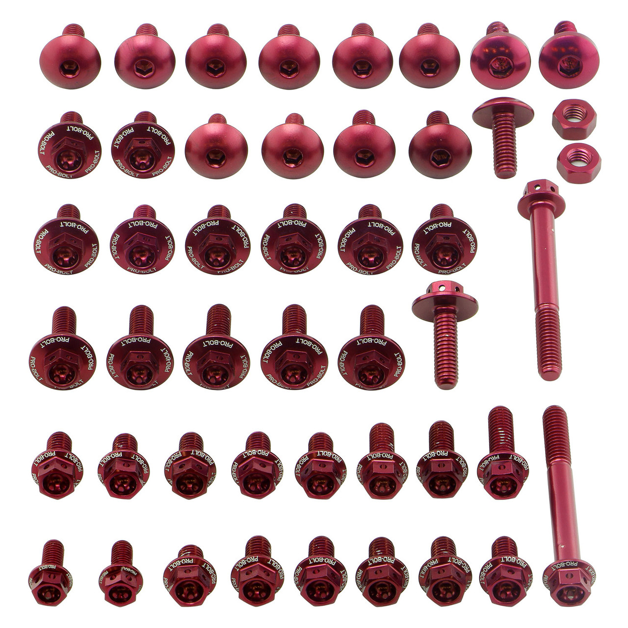 Aluminium Bodywork Bolt Kit Yamaha YZ125 Race Spec Etched | Pro-Bolt