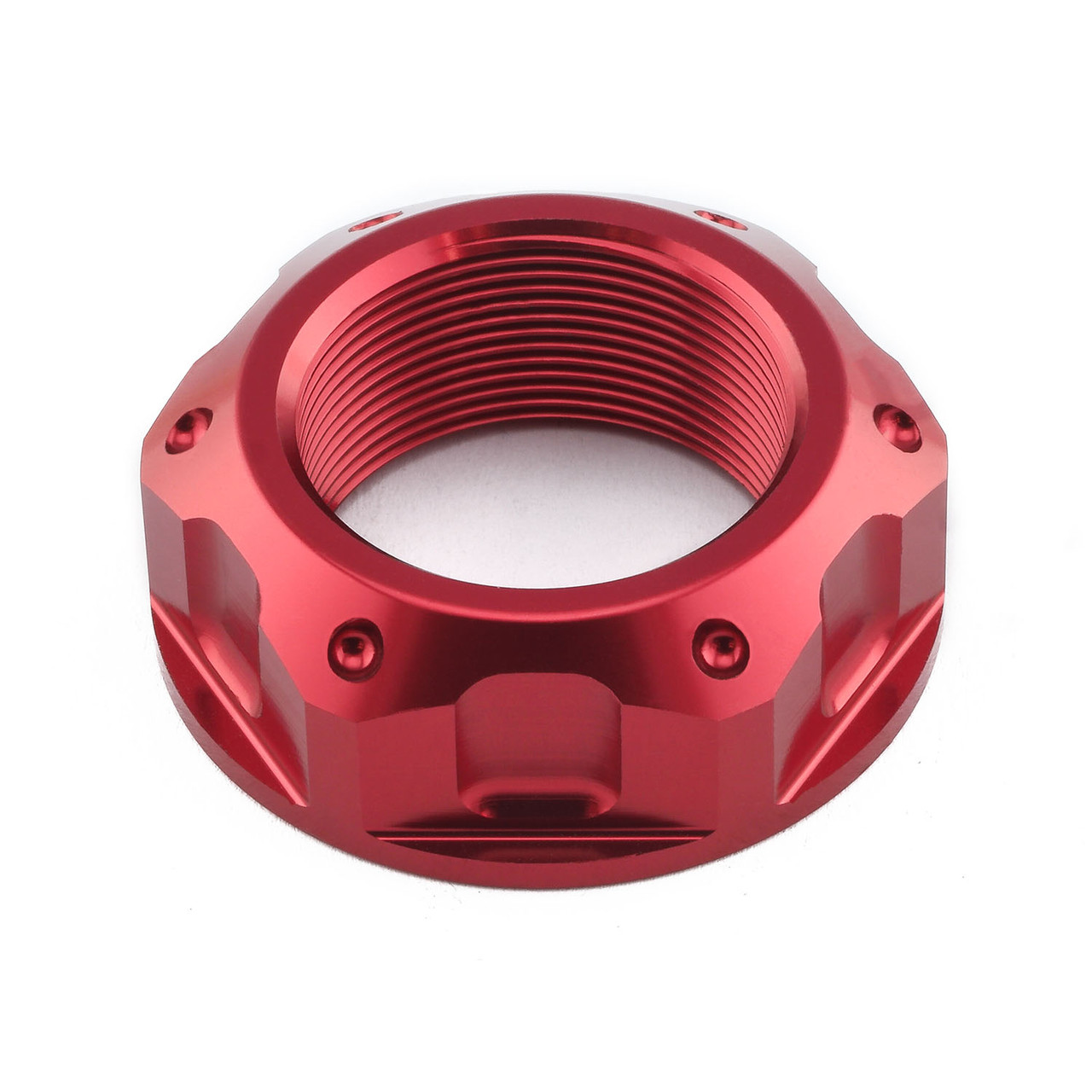 Aluminium Flanged Top Yoke Nut M25x(1.00mm) (Open) ProBolt