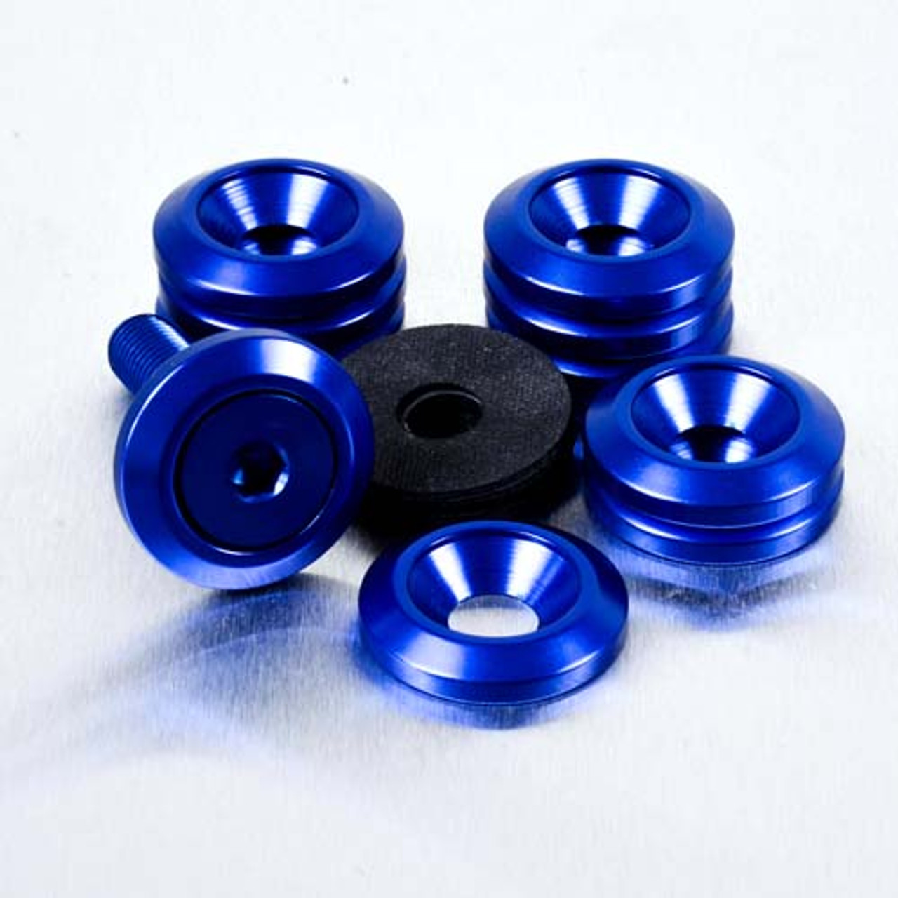 4mm 5mm 6mm 8mm COUNTERSUNK Washers - Anodised ALUMINIUM - Fairing Fender  Alloy