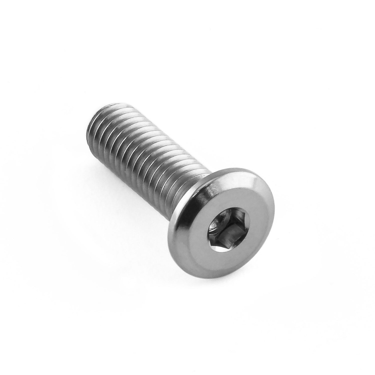 Titanium Dome Head Bolt M5x(0.80mm)x16mm (9mm O/D) Flat Head (TIFB516XSFH)