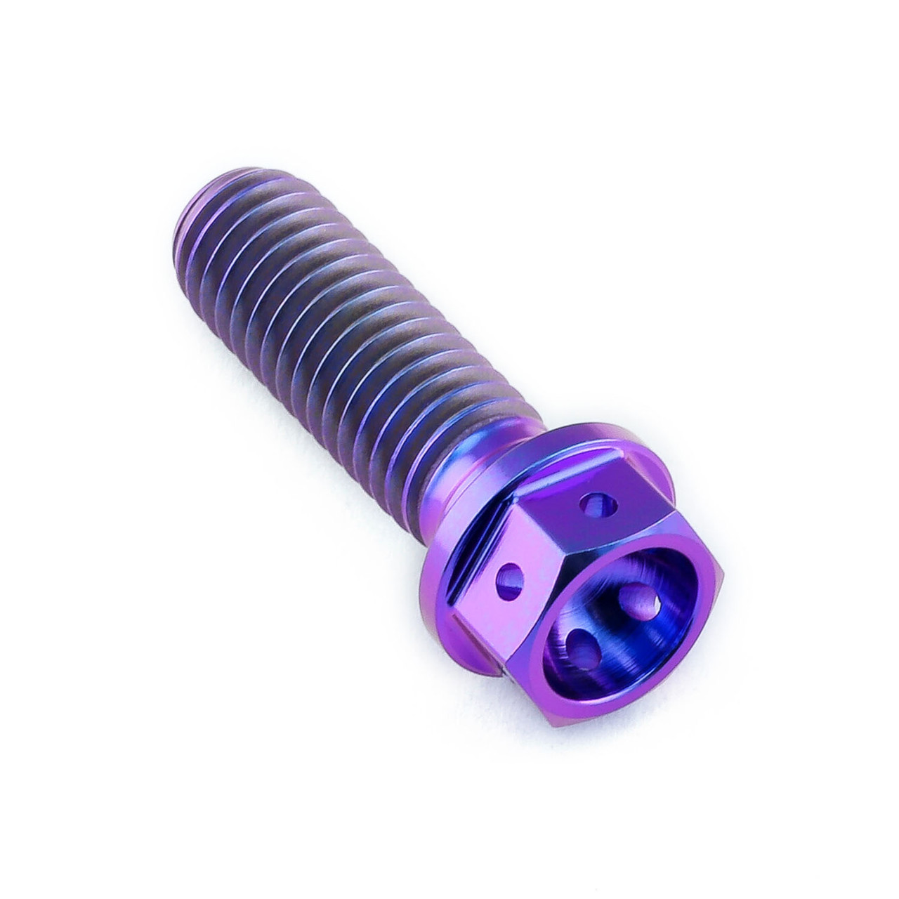 Titanium Flanged Hex Head Bolt M8x(1.25mm)x25mm Race Spec 12.45mm