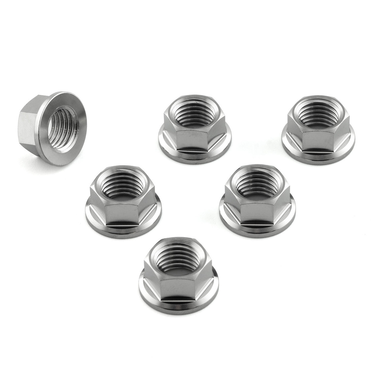 Titanium Sprocket Nut M10x(1.25mm) XS Pack x6 | Pro-Bolt