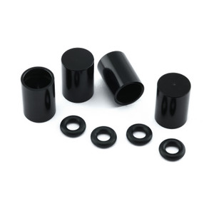 Aluminium Bleed Nipple Cover M7 Pack x4 Black Aluminium Bleed Nipple Cover M7 Pack x4 Black