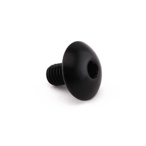 Aluminium Dome Head Bolt M6x(1.00mm)x10mm Black