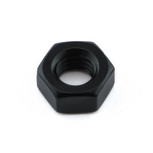 Aluminium Full Nut M6x(1.00mm) (Left Hand Thread) Black Aluminium Full Nut M6x(1.00mm) (Left Hand Thread) Black