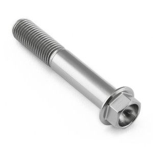 Titanium Flanged Hex Head Bolt M10x(1.25mm)x60mm Titanium Flanged Hex Head Bolt M10x(1.25mm)x60mm