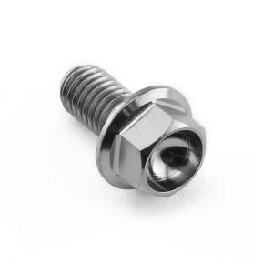 Titanium Flanged Hex Head Bolt M5x(0.80mm)x10mm Titanium Flanged Hex Head Bolt M5x(0.80mm)x10mm