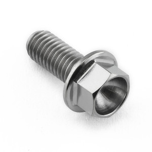 Titanium Flanged Hex Head Bolt M5x(0.80mm)x12mm Titanium Flanged Hex Head Bolt M5x(0.80mm)x12mm