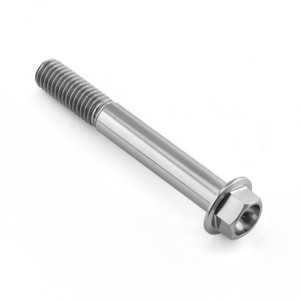 Titanium Flanged Hex Head Bolt M8x(1.25mm)x60mm Titanium Flanged Hex Head Bolt M8x(1.25mm)x60mm
