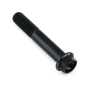 Aluminium Flanged Hex Head Bolt M10x(1.25mm)x60mm Race Spec Etched Black Aluminium Flanged Hex Head Bolt M10x(1.25mm)x60mm Race Spec Etched Black
