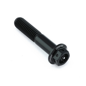 Aluminium Flanged Hex Head Bolt M8x(1.25mm)x40mm Race Spec Etched Black