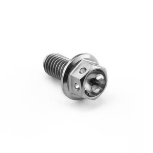 Titanium Flanged Hex Head Bolt M5x(0.80mm)x10mm Race Spec Titanium Flanged Hex Head Bolt M5x(0.80mm)x10mm Race Spec