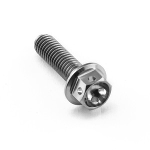 Titanium Flanged Hex Head Bolt M5x(0.80mm)x18mm Race Spec Titanium Flanged Hex Head Bolt M5x(0.80mm)x18mm Race Spec