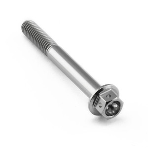 Titanium Flanged Hex Head Bolt M6x(1.00mm)x50mm Race Spec Titanium Flanged Hex Head Bolt M6x(1.00mm)x50mm Race Spec