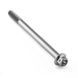 Titanium Flanged Hex Head Bolt M6x(1.00mm)x80mm Race Spec Titanium Flanged Hex Head Bolt M6x(1.00mm)x80mm Race Spec