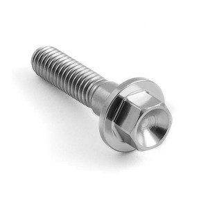 Titanium Shouldered Flange Hex Bolt M6 x (1.00mm) x 25mm Titanium Shouldered Flange Hex Bolt M6 x (1.00mm) x 25mm