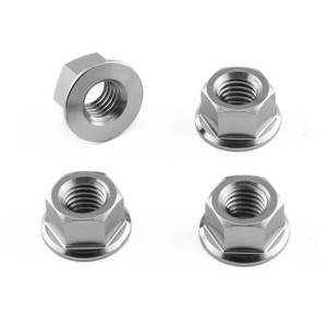 Titanium Sprocket Nuts M8x(1.25mm) Pack x4 Titanium Sprocket Nuts M8x(1.25mm) Pack x4