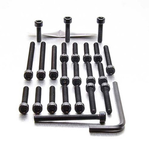 Aluminium Engine Kit Honda XLR125R Black Aluminium Engine Kit Honda XLR125R Black