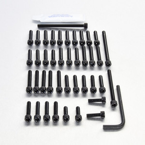 Aluminium Engine Kit Honda CBR1100XX Blackbird Black Aluminium Engine Kit Honda CBR1100XX Blackbird Black