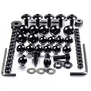 Aluminium Fairing Kit Kawasaki ZX6R P7F-P8F Black Aluminium Fairing Kit Kawasaki ZX6R P7F-P8F Black