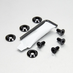 Aluminium Radiator Guard Mount Bolt Kit Black Aluminium Radiator Guard Mount Bolt Kit Black