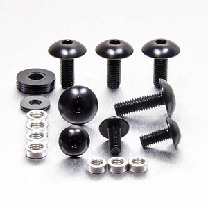 Aluminium Mudguard & Hugger Bolt Kit Black Aluminium Mudguard & Hugger Bolt Kit Black