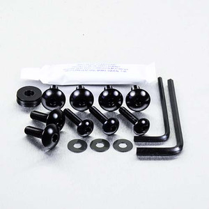 Aluminium Mudguard & Hugger Bolt Kit Black Aluminium Mudguard & Hugger Bolt Kit Black