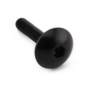 Aluminium Dome Head Bolt M5x(0.80mm)x25mm (16mm O/D) Black Aluminium Dome Head Bolt M5x(0.80mm)x25mm (16mm O/D) Black